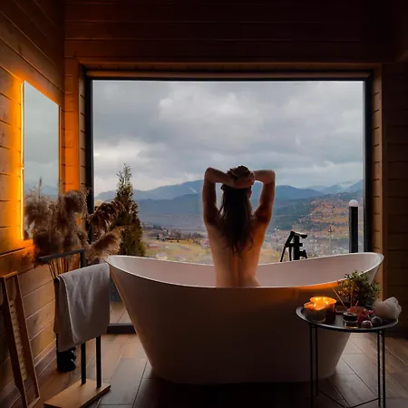 Under Sky - з теплим басейном ,чаном-джакузі, панорамною ванною та Playstation 5 בית נופש סלאבסקה